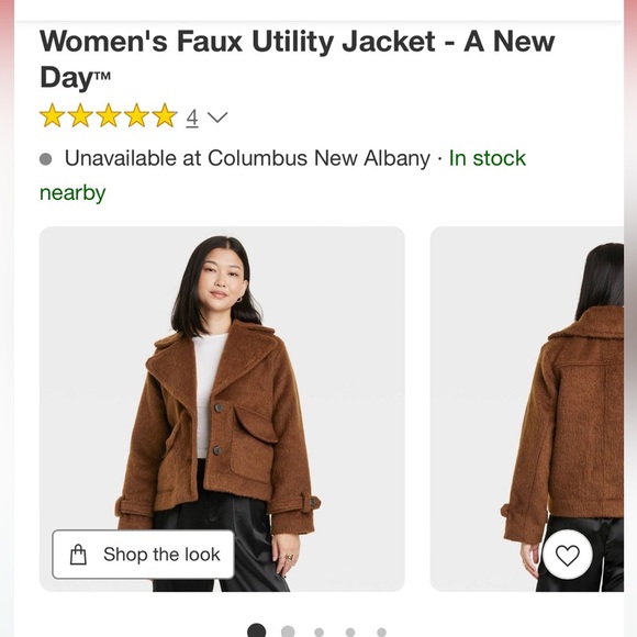 Women's Faux Utility Jacket - Picture 2 of 12